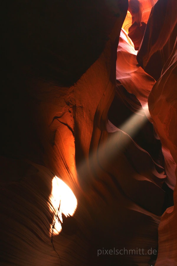 Lichtstrahlen im Upper Antelope Canyon