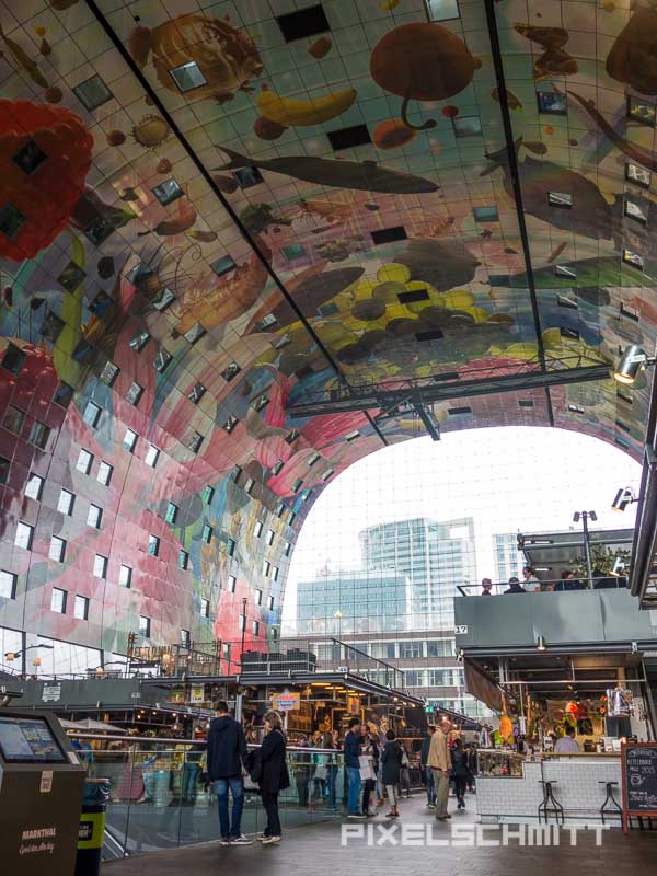 Die Markthalle in Rotterdam von innen