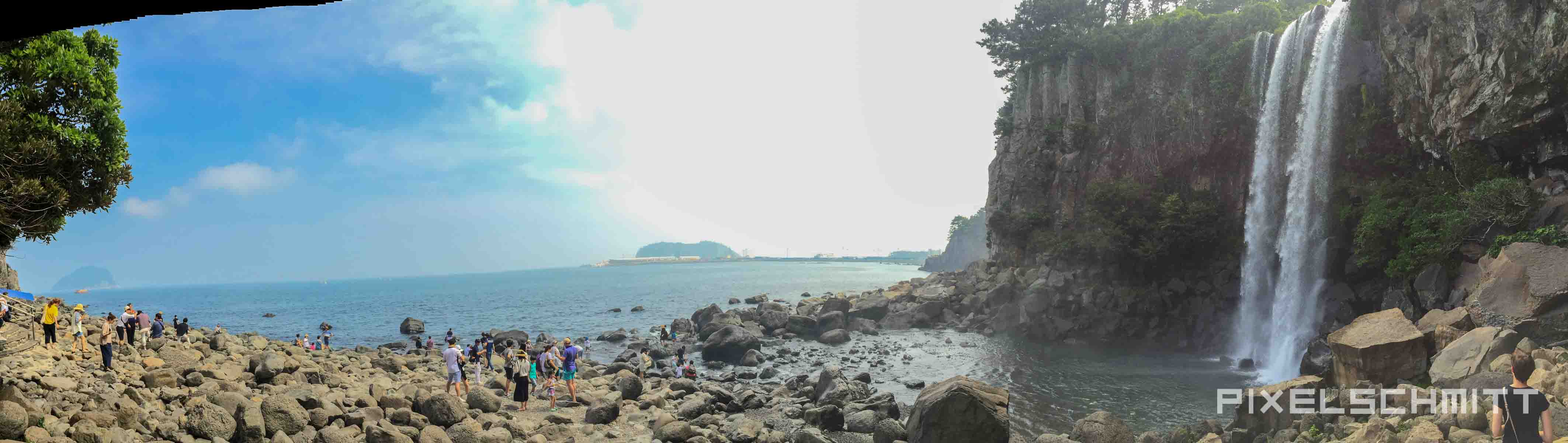 Jeju Island Südkorea Wasserfall