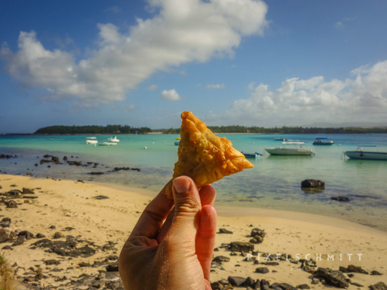 Eins der Highlights beim Urlaub in Mauritius: Samosas