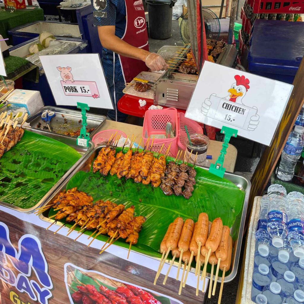 Kosten für Essen in Thailand Streetfood