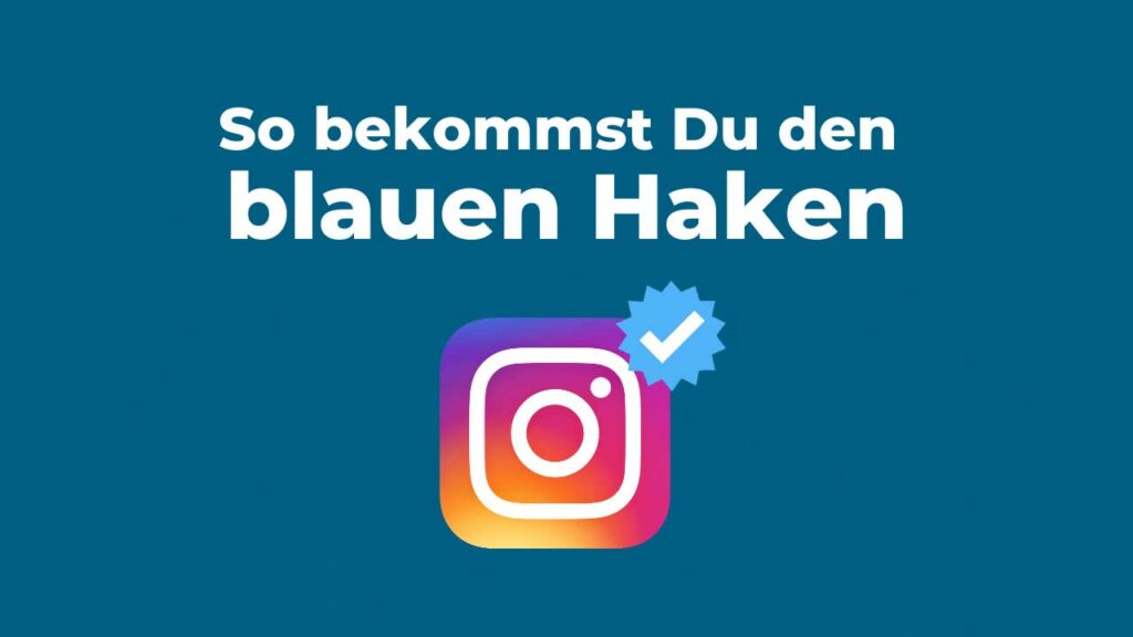 Blauer Haken bei Instagram