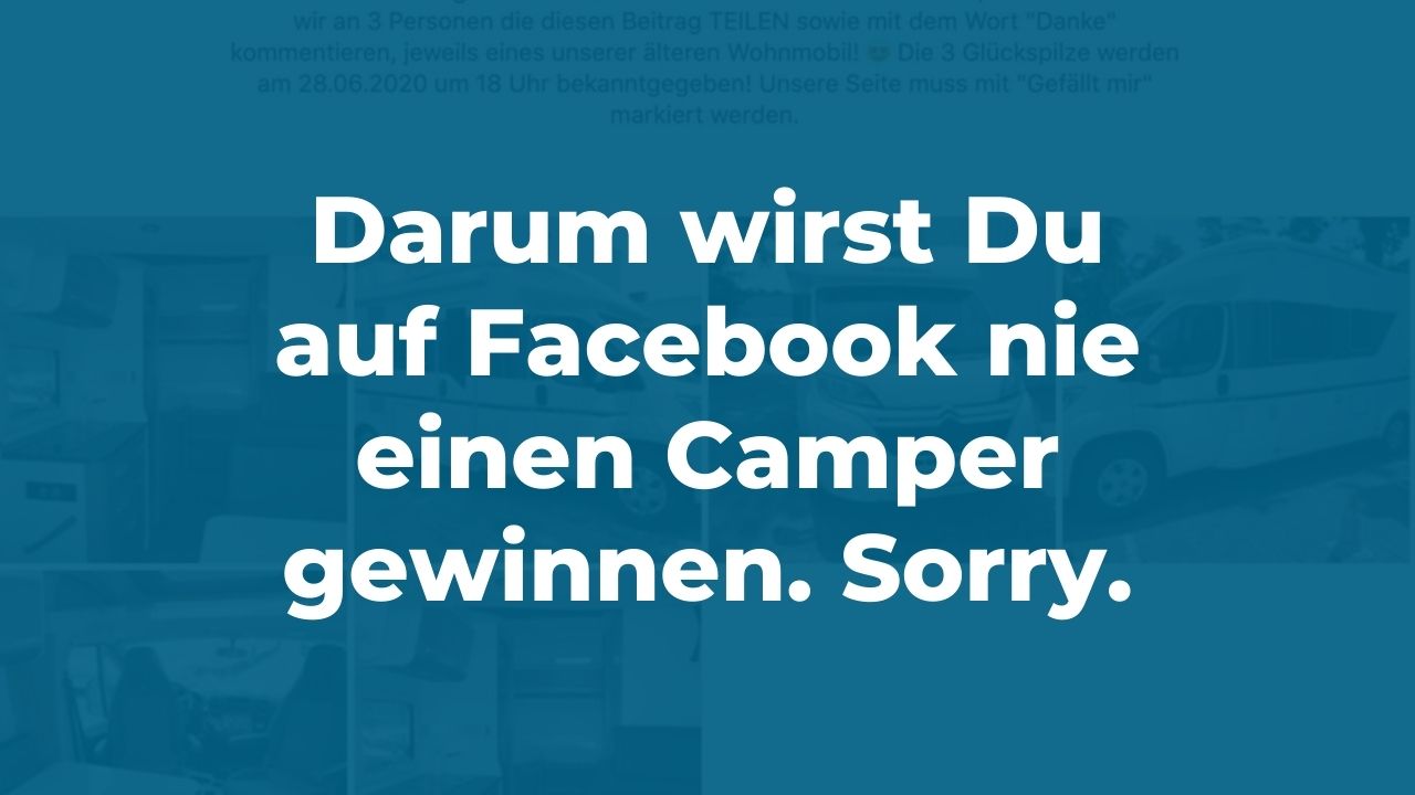 Camper gewinnen auf Facebook